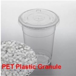 Clear Plastic Cup PET Virgin Granules Customized Color PET Bottle Raw Material