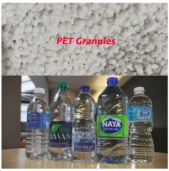 Transparent PET Plastic Granules IV 0.81 250℃ Melting Point For Water Bottles
